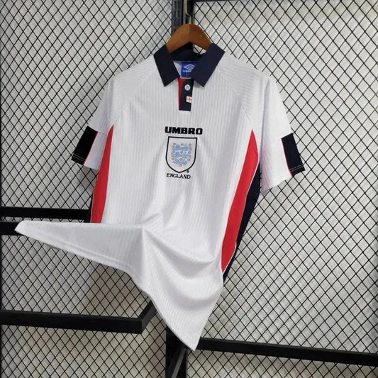 England Retro Home Shirt 1998 - Mens White Fan Shirt