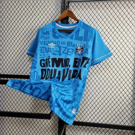 Grêmio Training Shirt 24/25 - Men's Blue Fan Shirt - Grêmio, I give you life 1903