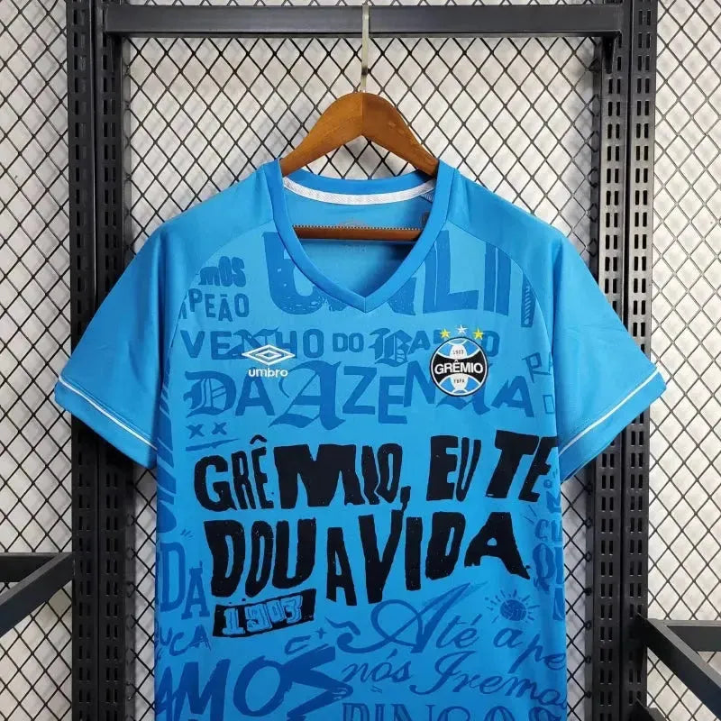 Grêmio Training Shirt 24/25 - Men's Blue Fan Shirt - Grêmio, I give you life 1903