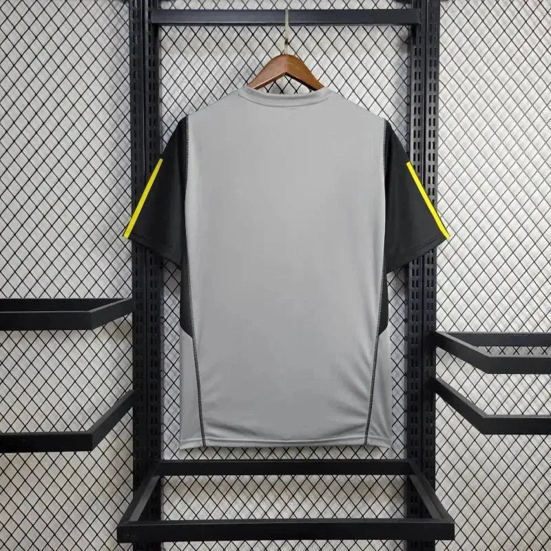 Flamengo Training Shirt 24/25 - Men's Fan Gray, Yellow and Black