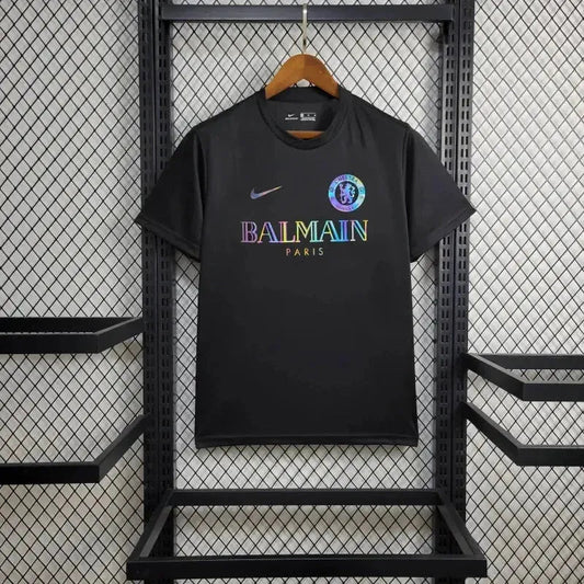 BALMAIN Chelsea Fan Shirt - Men's Reflective Black
