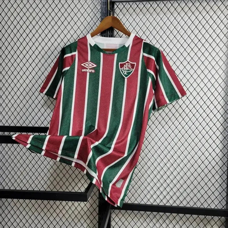 Fluminense Home Shirt 24/25 - Men's Fan Shirt + Libertadores Patches + Sponsorship