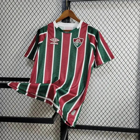 Fluminense Home Shirt 24/25 - Men's Fan Shirt + Libertadores Patches + Sponsorship