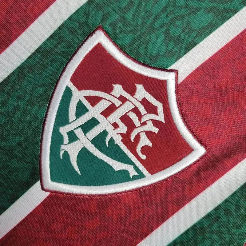 Fluminense Home Shirt 24/25 - Men's Fan Shirt + Libertadores Patches + Sponsorship