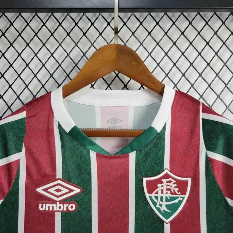 Fluminense Home Shirt 24/25 - Men's Fan Shirt + Libertadores Patches + Sponsorship