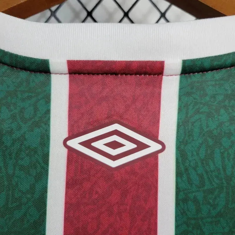 Fluminense Home Shirt 24/25 - Men's Fan Shirt + Libertadores Patches + Sponsorship