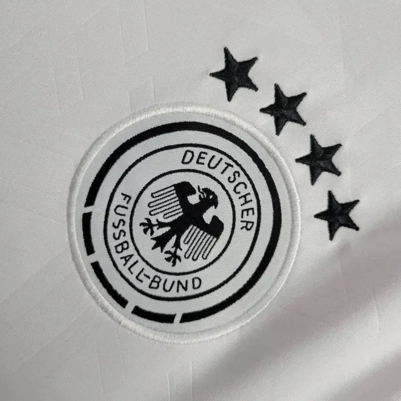 Germany Home 24/25 Shirt - Men's White and Orange Fan Shirt