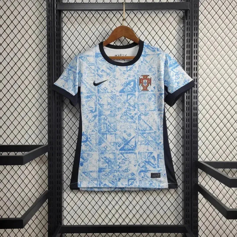 Portugal Away Shirt 24/25 - Women's Fan Shirt Blue