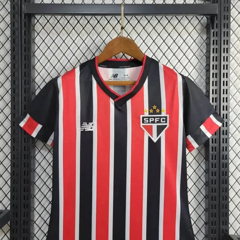 São Paulo Away 24/25 Women's Fan Shirt Red and Black New Balance