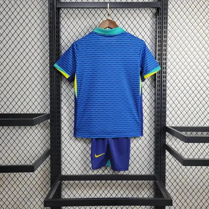 Brazil Away Shirt 24/25 - Kids Fan Blue