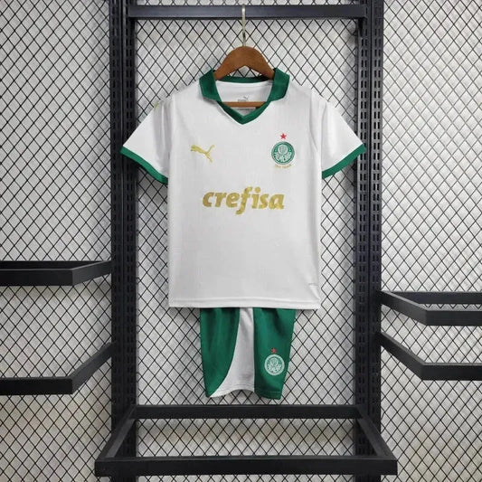 Palmeiras Away 24/25 Shirt - White Kids Fan Shirt