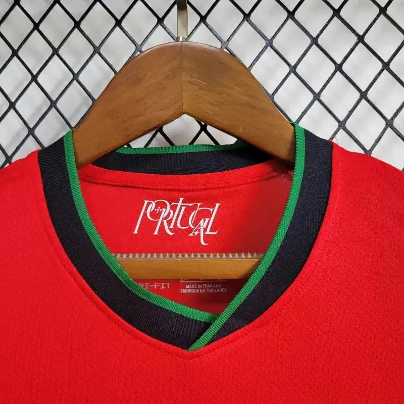 Portugal Home Shirt 24/25 - Red Kids Fan Shirt