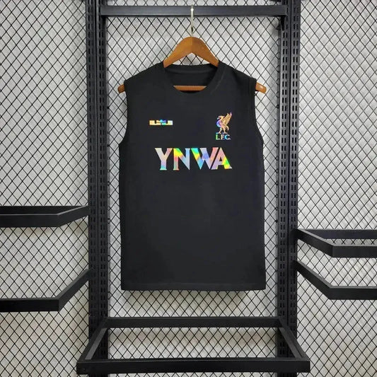 Liverpool YNWA Fan Tank Top - Men's Reflective Black