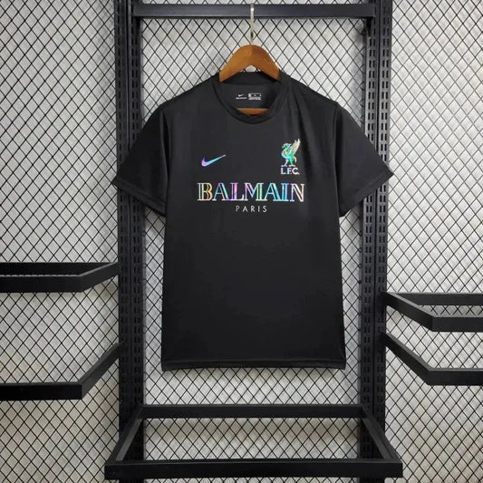 Liverpool BALMAIN - Men's Reflective Fan Shirt - Black