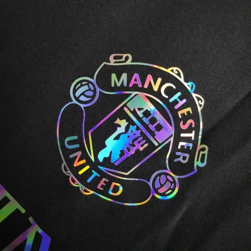 Manchester United BALMAIN Fan Shirt - Men's Reflective Black