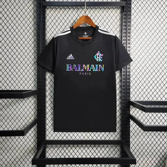 BALMAIN Flamengo Fan Shirt - Men's Reflective Black