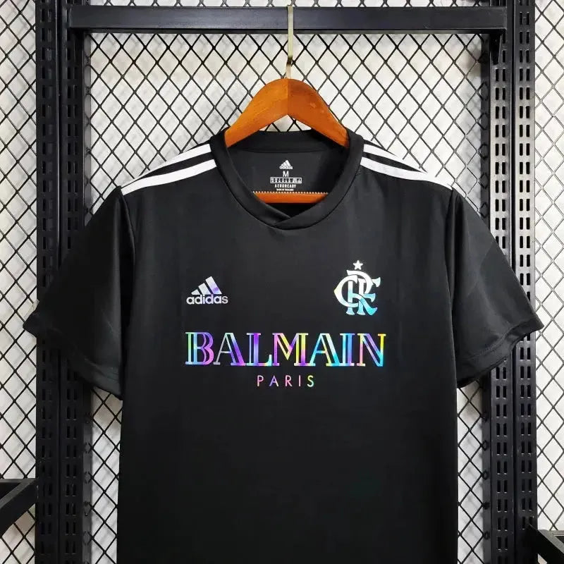 BALMAIN Flamengo Fan Shirt - Men's Reflective Black