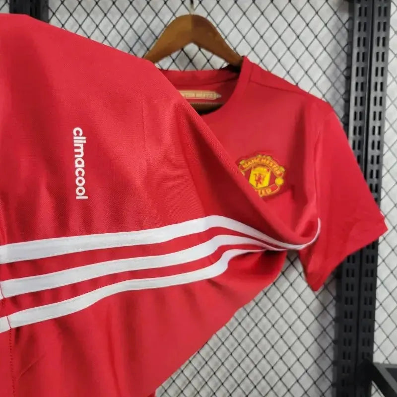 Manchester United Retro Home Shirt 16/17 - Men's Red Chevrolet Fan Shirt
