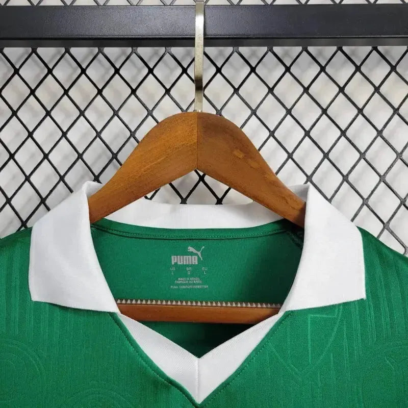 Palmeiras Home 24/25 Shirt - Men's Green Fan Shirt + Brasileirão and Avanti Patch + Sponsorships