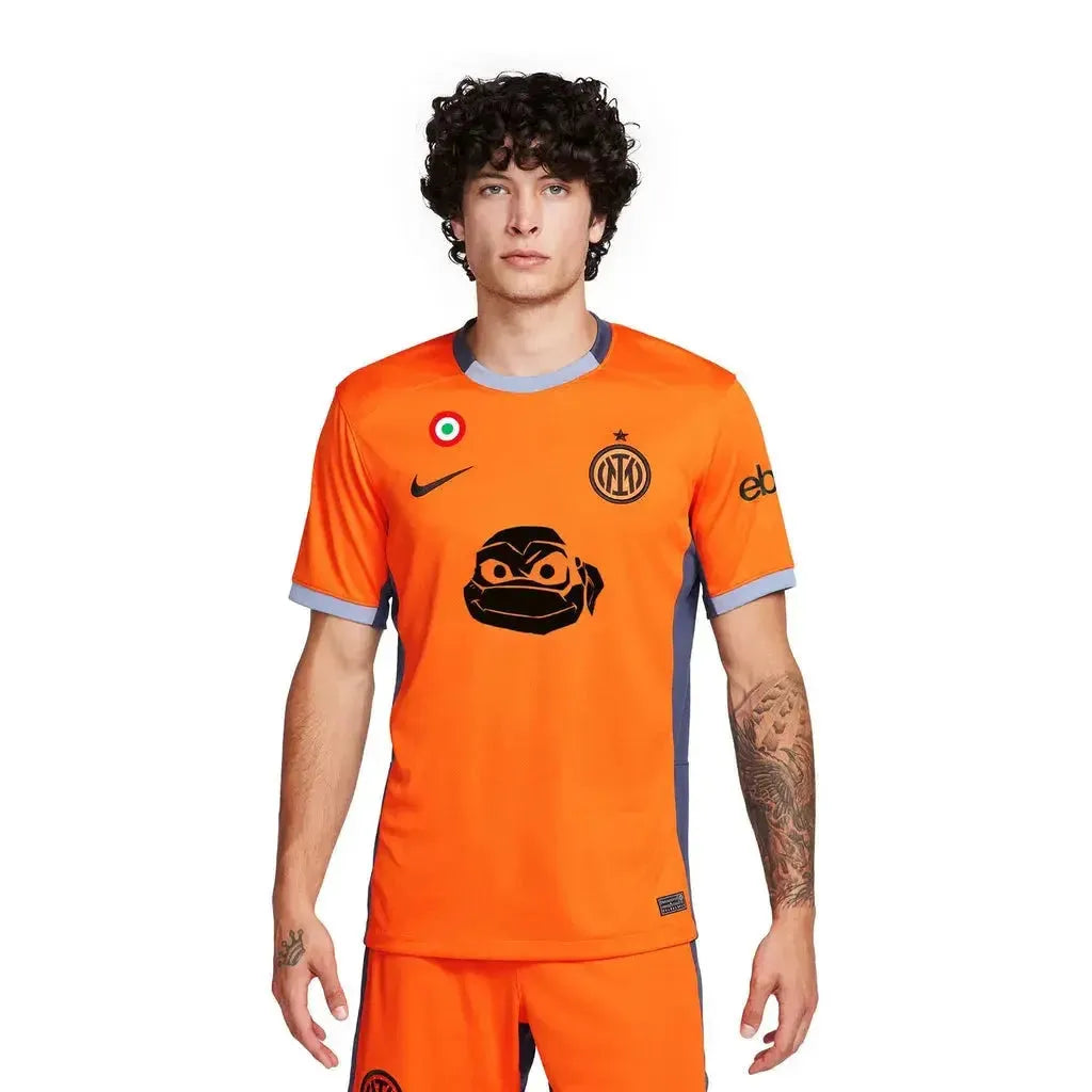 Inter Milan Teenage Mutant Ninja Turtles Third 24/25 Shirt - Men's Fan Orange