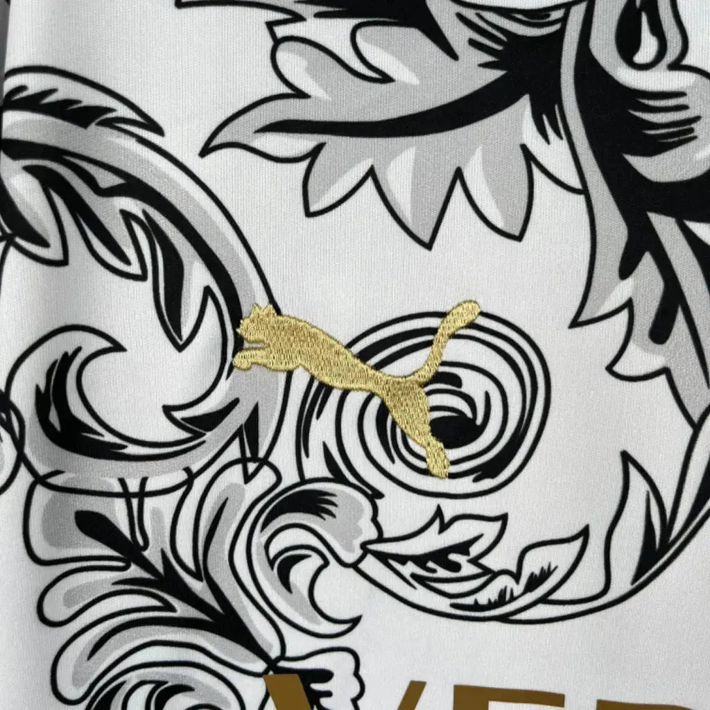 Italy x Versace 23/24 Men's White Fan Shirt