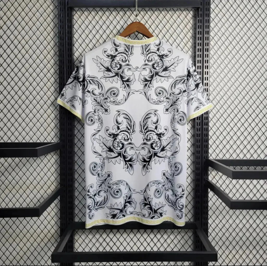 Italy x Versace 23/24 Men's White Fan Shirt