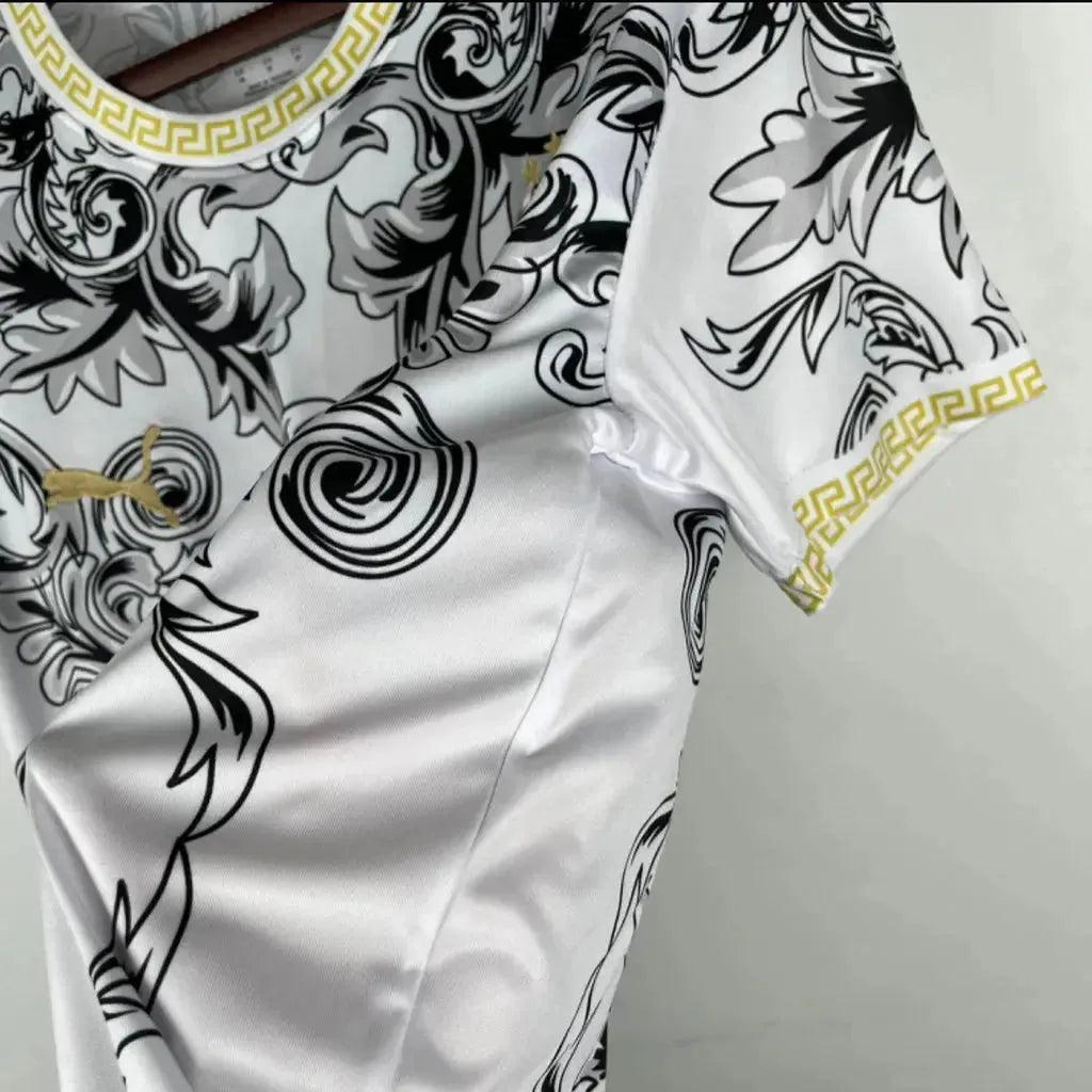Italy x Versace 23/24 Men's White Fan Shirt