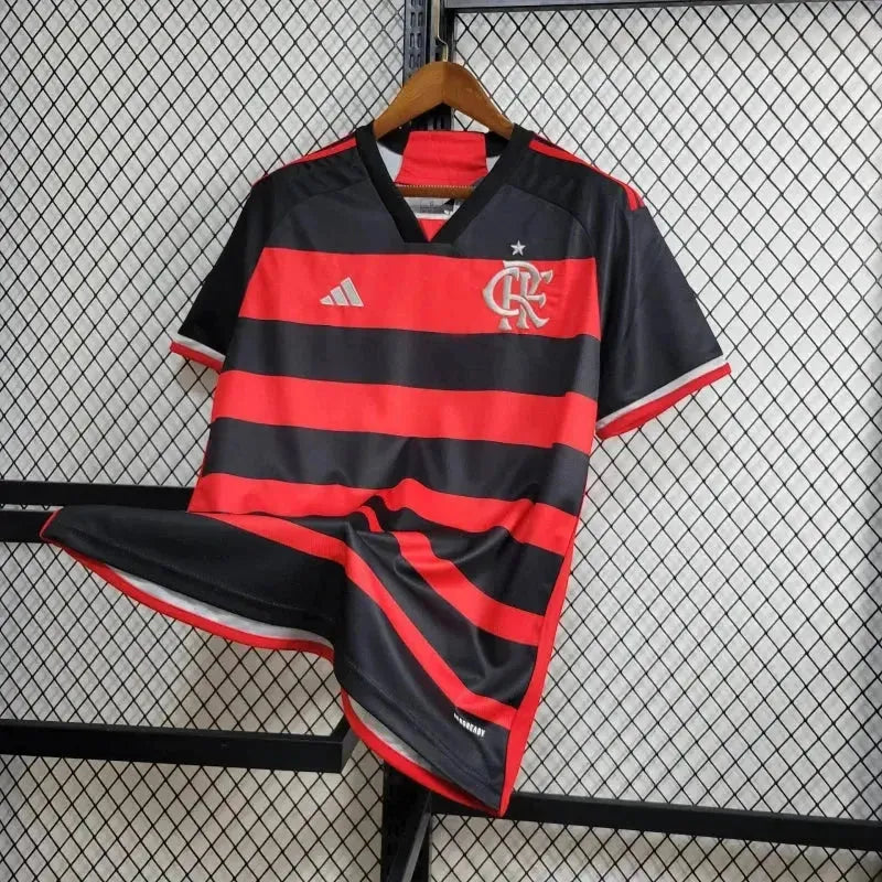 Flamengo Home Shirt 24/25 - Men's Fan Shirt + Patch Two Nations, One Passion
