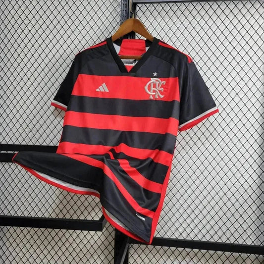 Flamengo Home Shirt 24/25 - Men's Fan Shirt + Patch Two Nations, One Passion