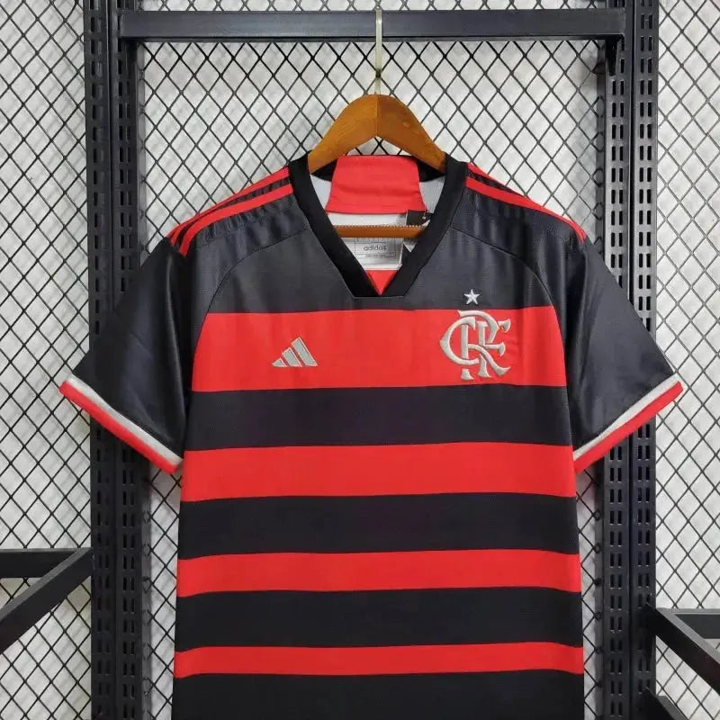 Flamengo Home Shirt 24/25 - Men's Fan Shirt + Patch Two Nations, One Passion