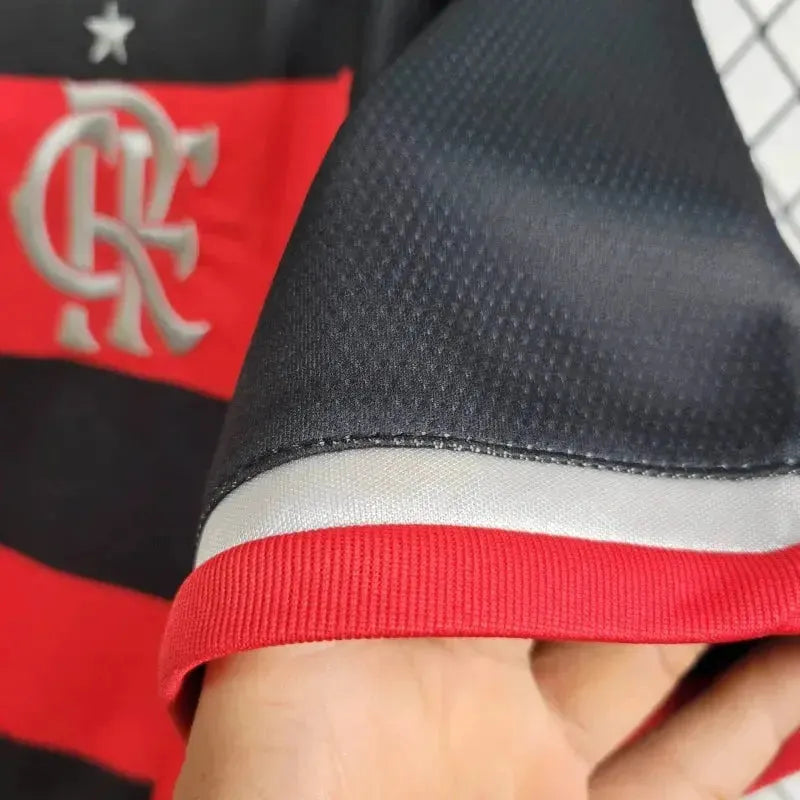 Flamengo Home Shirt 24/25 - Men's Fan Shirt + Patch Two Nations, One Passion