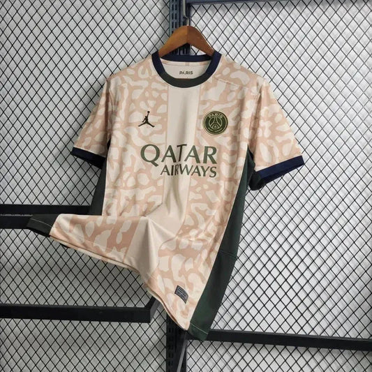 PSG Away 4 23/24 Men's Fan Shirt Beige