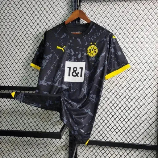 Borussia Dortmund Away Shirt 23/24 - Men's Fan Black