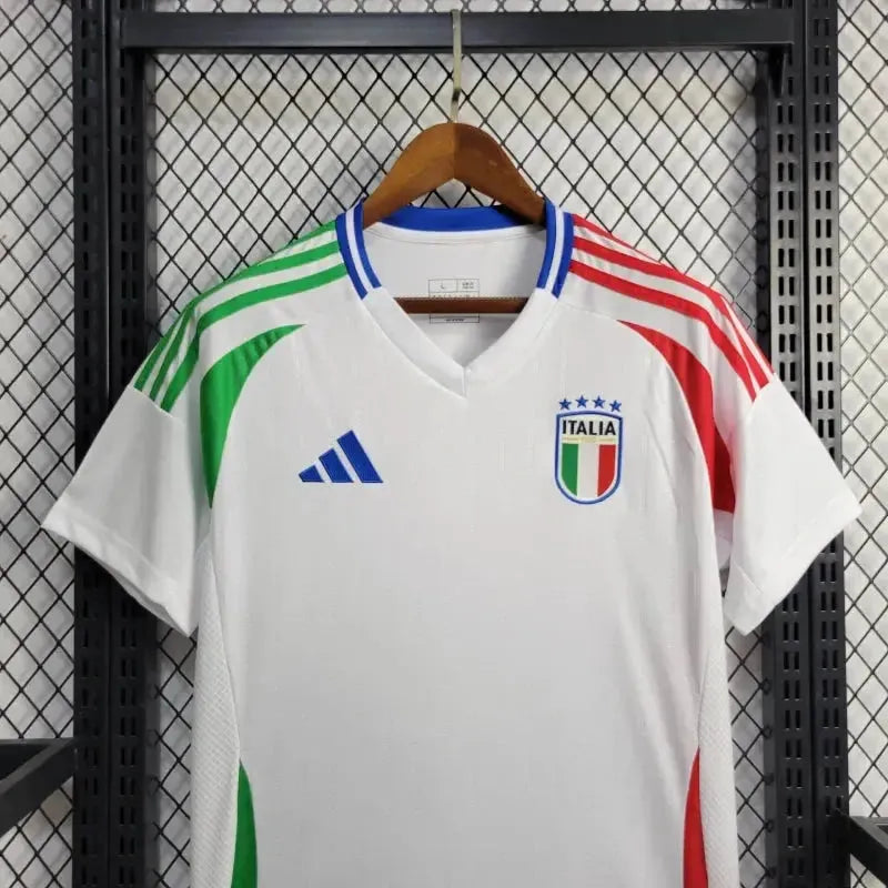 Italy Away Shirt 24/25 - Men's White Fan Shirt