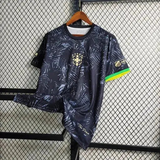 Brazil GOAT Neymar Shirt - Men's Black Fan Shirt Comma Football