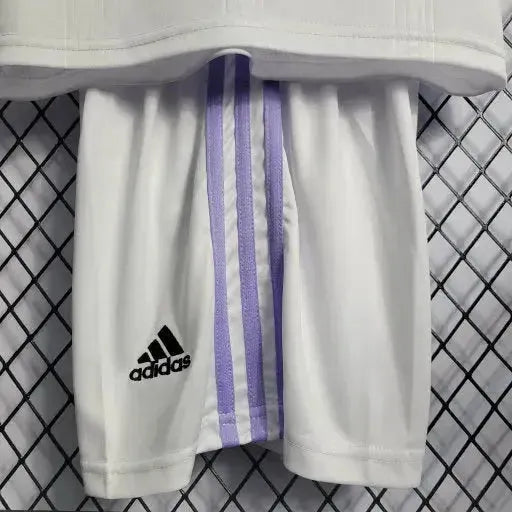Real Madrid Home Shirt 22/23 - Kids Fan Shirt White and Purple