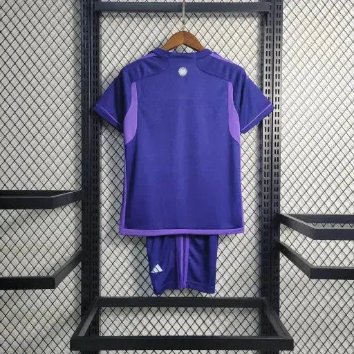 Argentina Away Third Shirt 22/23 - Purple Kids Fan Shirt