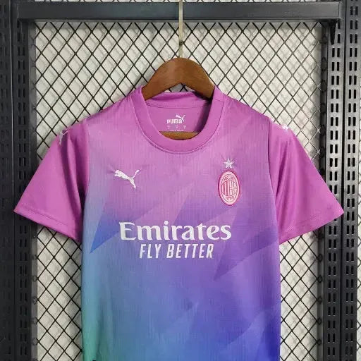 AC Milan Away II Shirt 23/24 - Purple Kids Fan Shirt