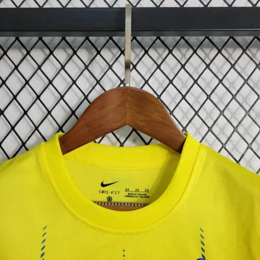 Al-Nassr Home Shirt 23/24 - Kids Fan Shirt Yellow