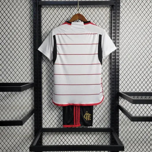 Flamengo Away Shirt 23/24 - White Kids Fan Shirt