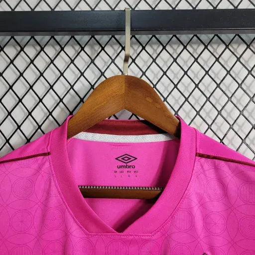 Fluminense 23/24 Shirt - Men's Pink Fan Shirt + Libertadores Patches