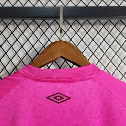 Fluminense 23/24 Shirt - Men's Pink Fan Shirt + Libertadores Patches