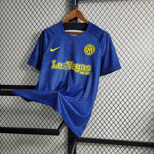 Inter Milan Training Shirt 23/24 - Men's Fan Blue and Yellow