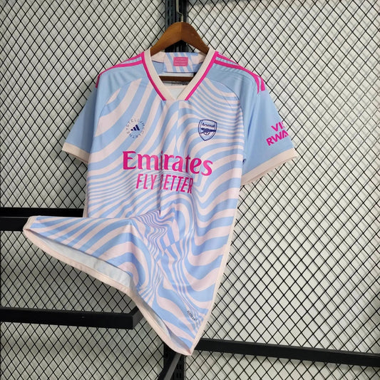 Arsenal Training Shirt 23/24 - Men's Fan Blue and Pink