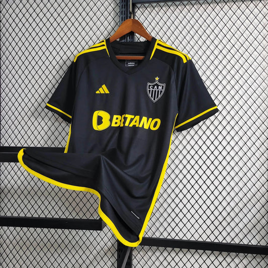 Atlético Mineiro Away II Shirt 23/24 - Men's Fan Black and Yellow