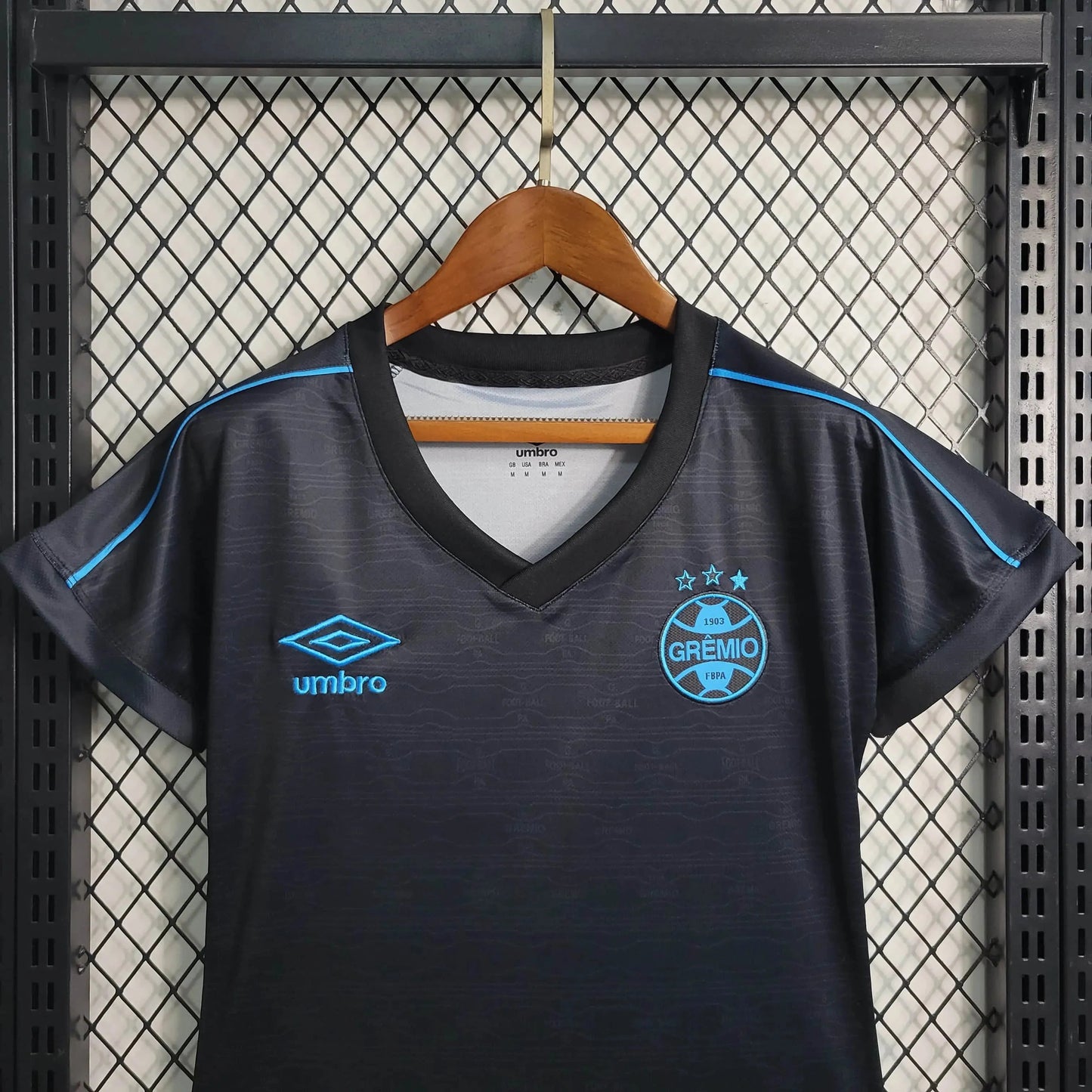 Grêmio Away II Shirt 23/24 - Women's Fan Black and Blue