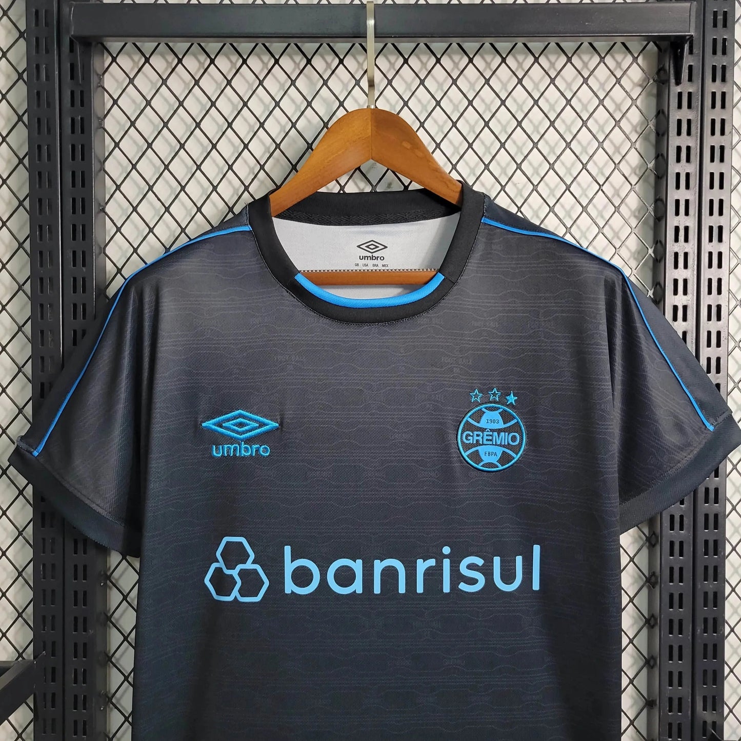 Grêmio Away II Shirt 23/24 - Men's Fan Black and Blue
