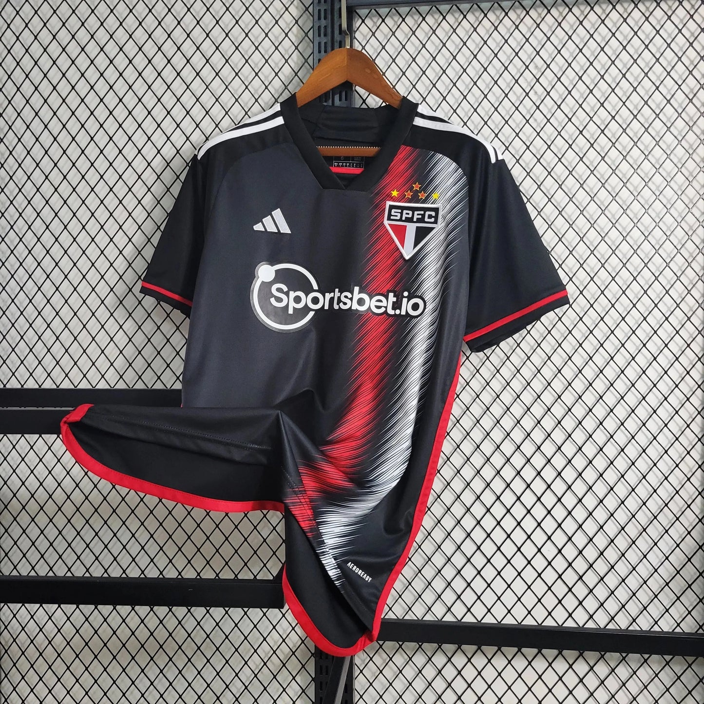São Paulo Away II Shirt 23/24 - Men's Supporter Black