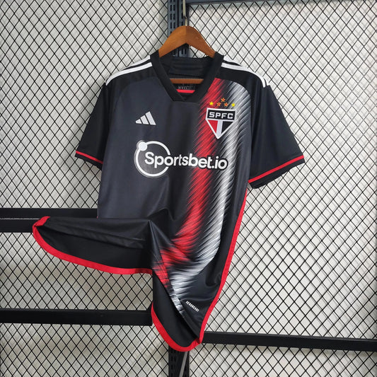 São Paulo Away II Shirt 23/24 - Men's Supporter Black