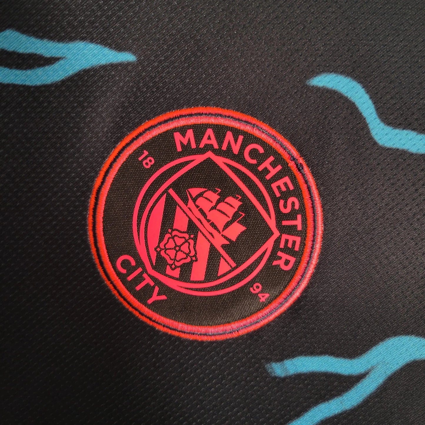 Manchester City Away II Shirt 23/24 - Men's Fan Black and Blue